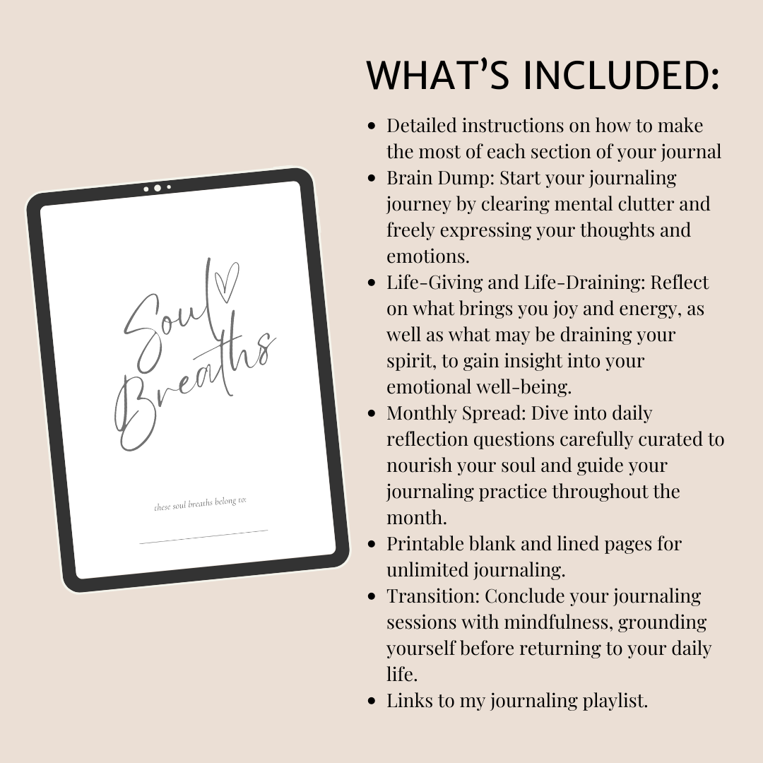 Soul Breaths Digital Journal