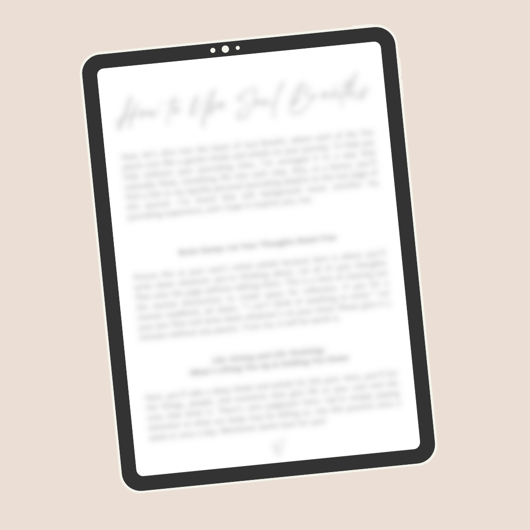 Soul Breaths Digital Journal
