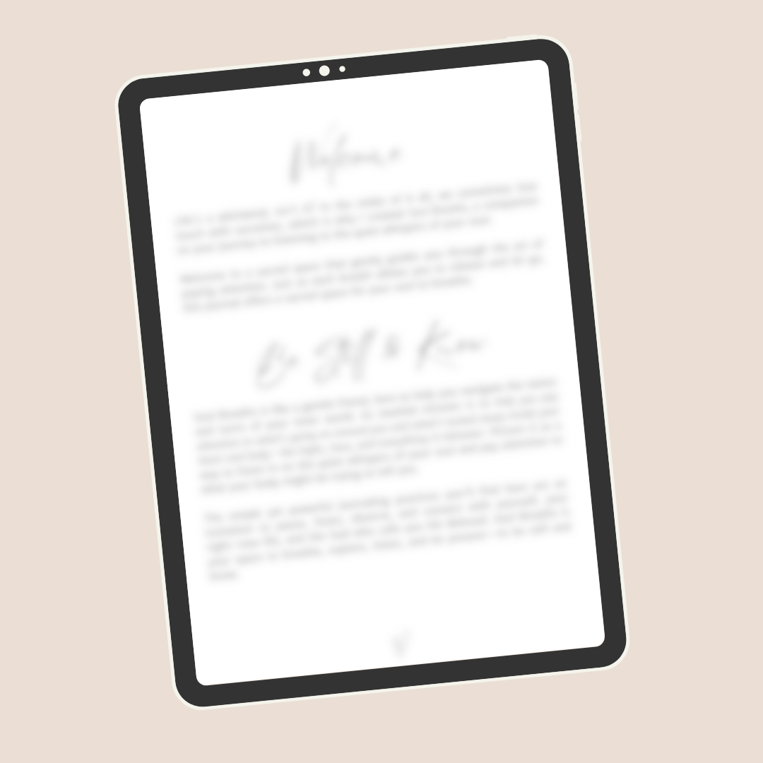 Soul Breaths Digital Journal